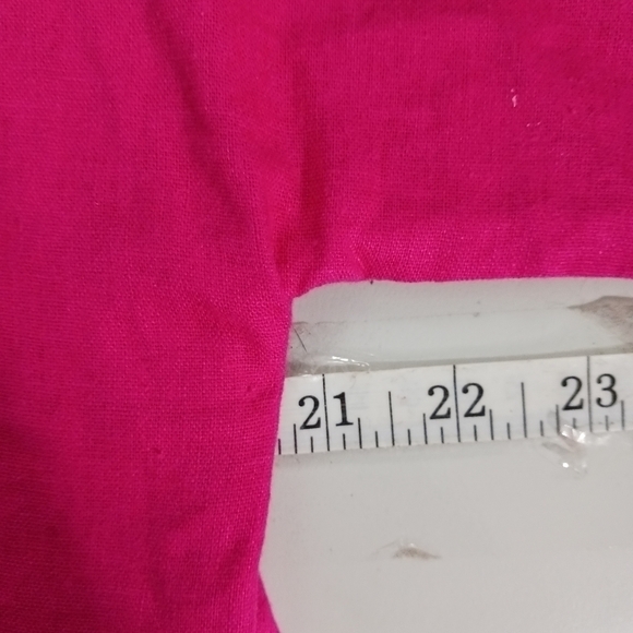 HOT pink zip up linen blend jacket - Picture 7 of 8